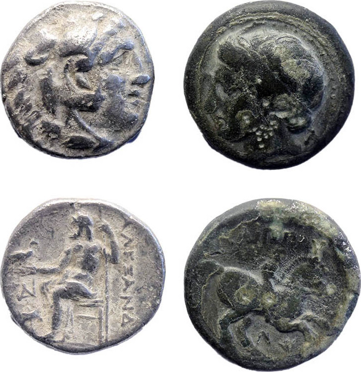Ancient coins drachm Greek, Macedonian Kings Nice lot of silver and