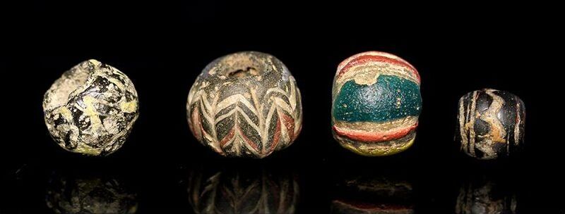 10 Pre-Islamic Glass Beads