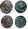 Ancient coins Roman Empire, pair of scarce bronze asses of caracalla & Volusianus! -