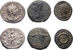 Ancient coins Roman Imperial: Lot of three choice silver & bronze coins incl. Augustus! -