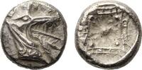 Ancient coins Greek coins: Scarce and lovely Kindya / CARIA, Halikarnassos AR silver Hekte with monster! -