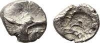 Ancient coins Greek coins: Scarce Kindya / CARIA, Halikarnassos AR silver Hekte with sea monster! -