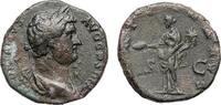 Ancient coins Roman Imperial: Attractive Hadrian bronze sestertius, VF! -