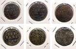 Modern coins Vatican / PaPal States: Ferrara, 4 Quattrino coins 1605-1748 (4) -