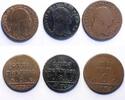 Modern coins Italian States: Napoli 8 Tonesi 1897 and 1798, 6 Tornesi 1801 (3) -