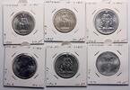 Modern coins Vatican city / Papal state: Coll. of large 10 Lire coins 1937-1950, 6 pcs. in UNc-BU -