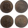 Modern coins Vatican City: Pair of Uncirculated 1 Centesimo 1866 and 1867 KM#180 - rare! -