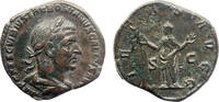 Ancient coins Roman Imperial coins: Lovely Trebonianus Gallus AE Sestertius, Good VF -