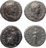 Ancient coins Roman Imperial: Pair of nice Hadrian AR silver denarius coins, both toned -