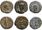Ancient coins Roman provincial coins: Nice lot of three Roman billon tetradrachms, 3rd. cent. AD -