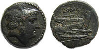 Ancient coins Roman Republic: Unusually fine ? bronze Semuncia 215-211 BC -