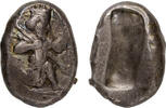 Ancient coins Greek coins: Choice silver siglos with iridescent toning, Achaemenid Empire -