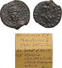 Ancient coins Scarce Roman / Byzantine bronze coin of Arcadius w facing portrait - Good VF -
