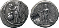 Ancient coins Greek coins: Very rare Pamphylia Side or Perge AR silver stater with Athena and Apollo -