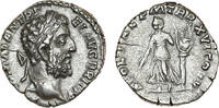 Ancient coins Roman coins: Very rare silver AR denarius of Commodus w Apollo, plectrum and Lyre -