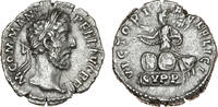 Ancient coins Roman Coins: Very rare Commodus silver denarius, VICTORIAE FELICIT CVPP, RIC 196! -