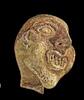 Ancient art Roman pottery head w grotesque features, Egypt, ca. 1st.-3rd. cent.AD -