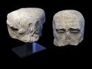 Ancient art Massive Roman lifesize+ marble head of Janus, 1st.-2nd. century AD -
