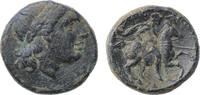 Ancient coins Greek coins: Rare Kolophon bronze ? with horseman, 330-205 BC -