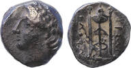 Ancient coins Greek coins: Ionia silver AR Hemi drachm with Lyre, 375-330 BC -