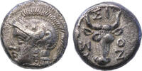 Ancient coins Greek coins: Rare Troas Assos silver AR drachm 4th. century BC -