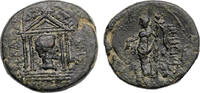 Ancient coins Roman Provincial: Rare Augustus bronze issue of Ionia, Teos, Nice VF! -