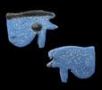 Ancient art Beautiful Egyptian faience Udjat Eye amulet, Late Period 664 - 332 BC. -