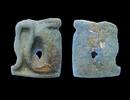 Ancient art Scarce Egyptian Uraeus faience amulet, -