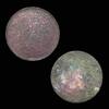 Ancient art Nice Roman bronze mirror w red patina, 1st.-3rd. century AD. -