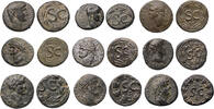Ancient coins Roman provincial: Syria Antioch, Collection of 9 early Imperial portraits on large bronze à (9) - Gem! -