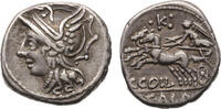 Ancient coins Roman republic: C. Coelius Caldus. 104 BC. AR Denarius, nice VF -