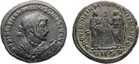 Ancient coins Roman Imperial: Diocletian. As Senior Augustus, AD 305-311/2. Ã Follis - Consular Abdication issue! -
