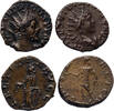 Ancient coins Roman Imperial: Lovely pair of coins from Tetricus I and II (2 coins) -