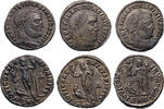 Ancient coins Roman Imperial: Lot of three large bronze à Follis of Licinius I, all AU-UNC! -