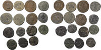 Ancient coins Roman Imperial: Coll. of 15 Ã bronzes of 4th cent. emperors in fine condition -