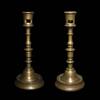 Medieval & later artifacts Attractive bell metal Gothic candlestick, 15th. - early 16th. cent. -