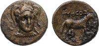 Ancient coins Greek coins: IONIA, Klazomenai. Mid-late 4th century BC. AE bronze - Extemely fine with river patina -