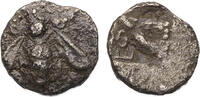 Ancient coins Greek coins: Archaic IONIA. Ephesos. AR silver tetartemorion 6th. cent. BC -