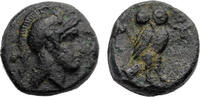 Ancient coins Greek coins: Ionia, Lesbos, Mytilene AE bronze, Delian League alliance w Athens - RRR! -