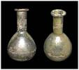 Ancient art Substantial Roman Glass flask golden iridescence, published! -