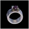 Medieval & later artifacts Beautiful vintage sterling silver ring w gold and a Star Saphire -
