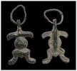 Ancient art Egyptian silver Frog amulet, Greek Roman, 3rd. cent. BC-1st. cent. AD -