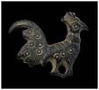 Ancient art Attractive bronze fibula shaped as Peacock, Roman, 1st.-3rd. cent. AD -