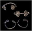 Ancient art Pair of Late Roman / Byzantine silver armrings, 4th.-6th. cent. AD -