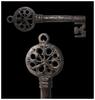 Medieval & later artifacts Large Renaissance Iron key, Venetian openwork type, 15th. cent. AD -