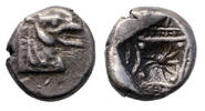 Ancient coins Greek coins. Choice Kindya / CARIA, Halikarnassos AR silver Hekte with monster -