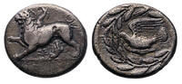 Ancient coins Greek coins: SIKYONIA, Sikyon. Circa 335-330 BC. AR Drachm - Choice and scarce! -