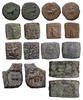 Ancient coins Coll. of 8 large module Indo-Greek Baktrian bronze coinage, 2nd.-1st. century BC. -