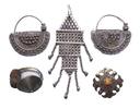 Antiques  Lot of Near East / Asia .900 silver jewelry incl. a bowmans ri... 132.96 US$  +  46.25 US$ shipping