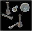 Ancient art  Pair of Roman glass flasks, 1st.-3rd. century AD.  86.72 US$  +  46.25 US$ shipping